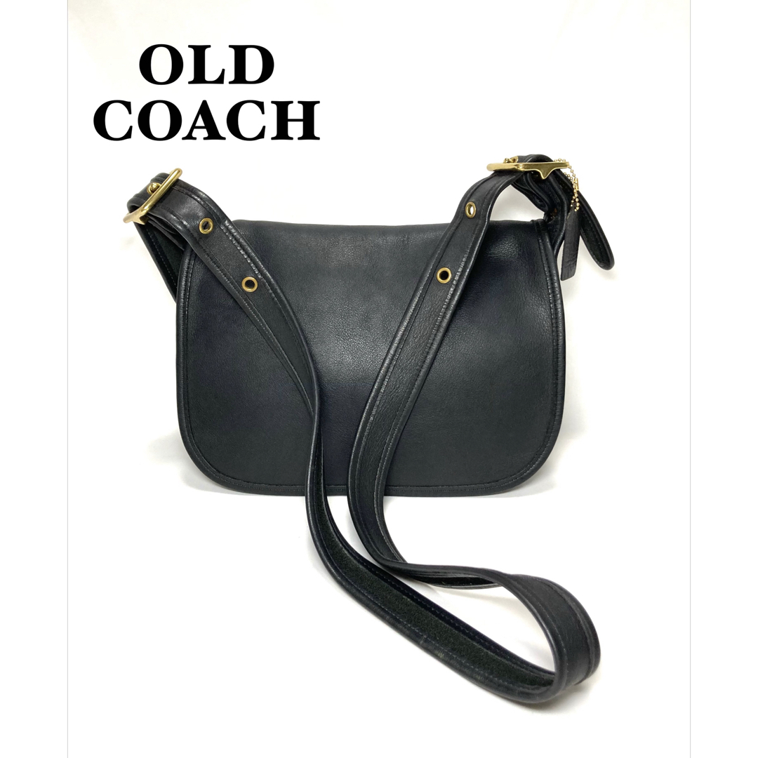 COACH(コーチ)の【美品】COACH オールドコーチ　ショルダーバッグ　ブラック　E5D-9951 レディースのバッグ(ショルダーバッグ)の商品写真