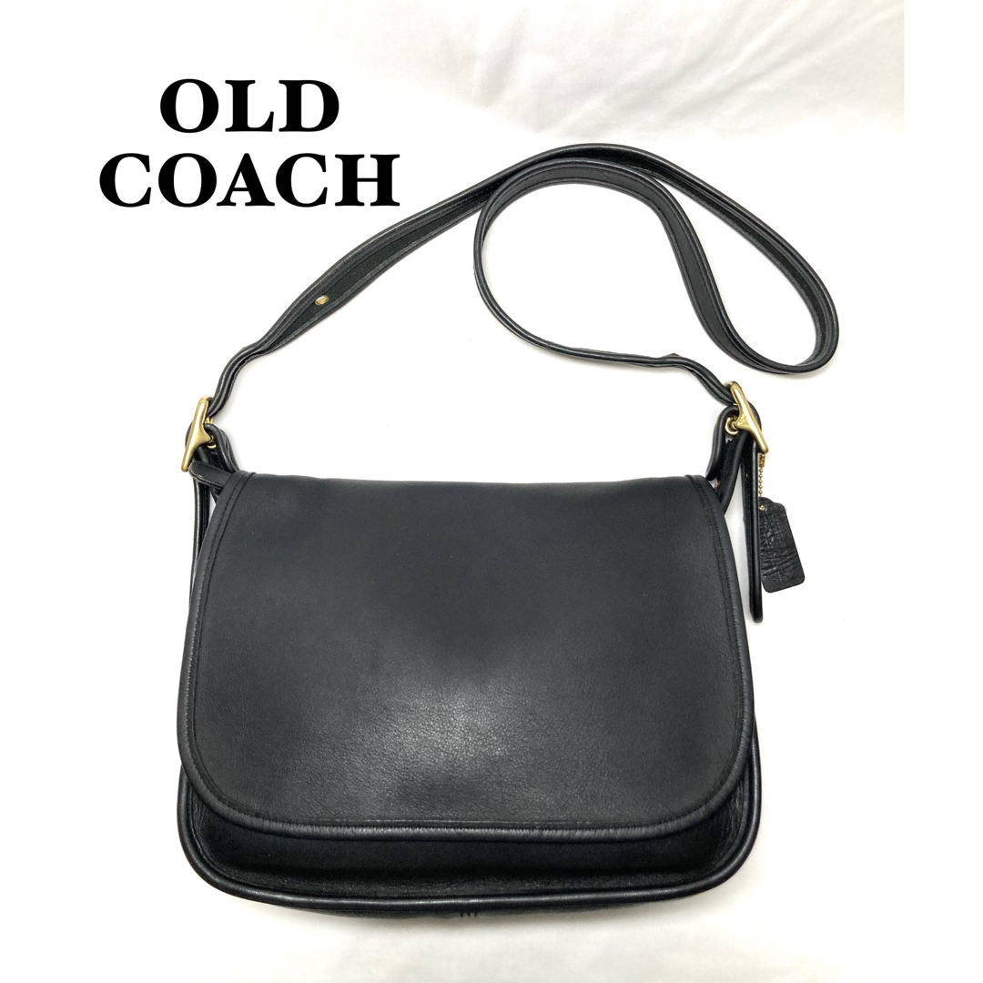 COACH(コーチ)の【美品】COACH オールドコーチ　ショルダーバッグ　ブラック　E5D-9951 レディースのバッグ(ショルダーバッグ)の商品写真