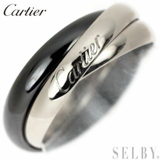 カルティエ(Cartier)のカルティエ セラミック/ K18WG リング トリニティ 58号 RRD354(リング(指輪))