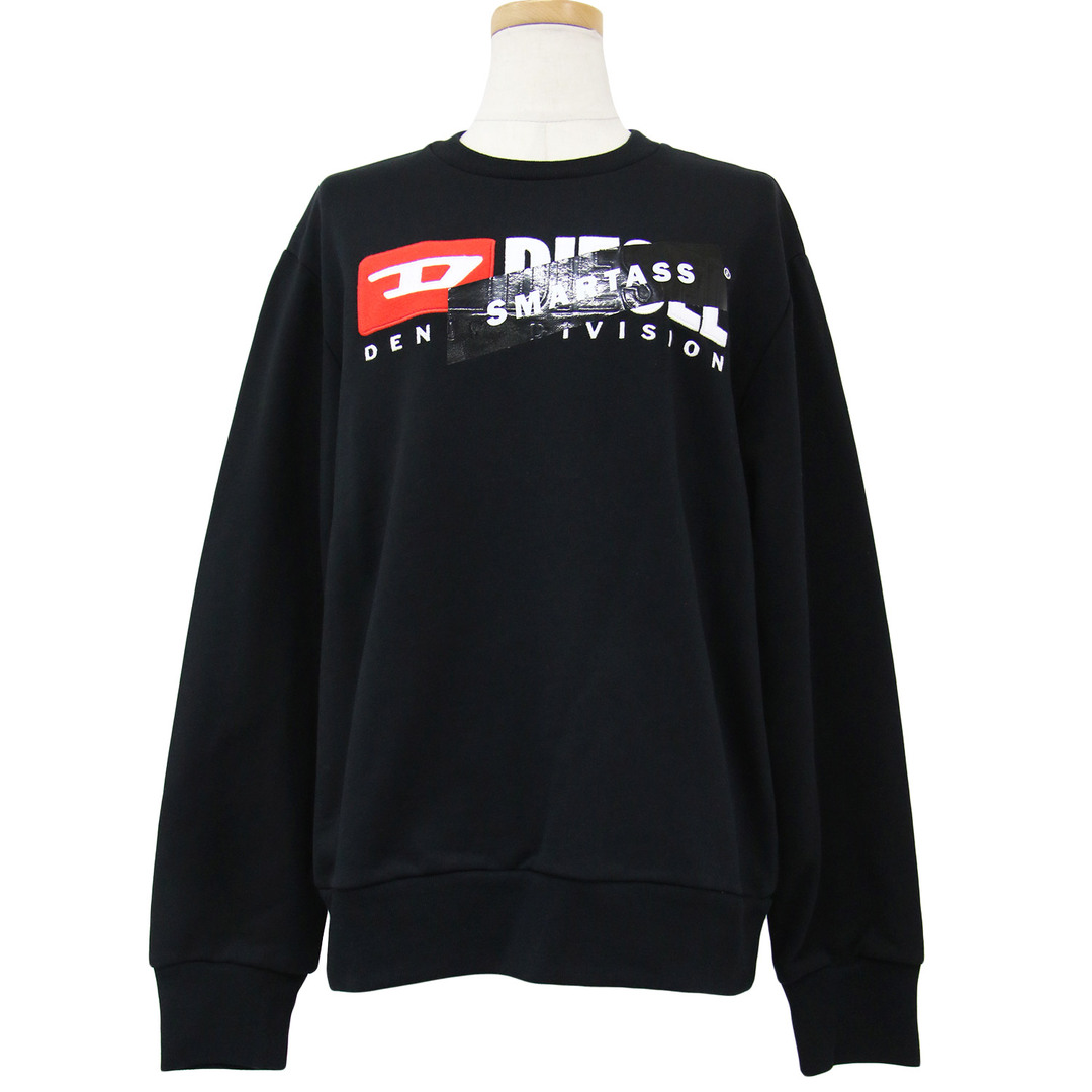 DIESEL(ディーゼル)の美品 DIESEL ディーゼル スウェット トレーナー ブラック 黒 16Y(KIDS XXL) プルオーバー クルーネック 長袖 ロゴ Smartass 裏毛 コットン 綿 トップス【レディース】【中古】 レディースのトップス(トレーナー/スウェット)の商品写真