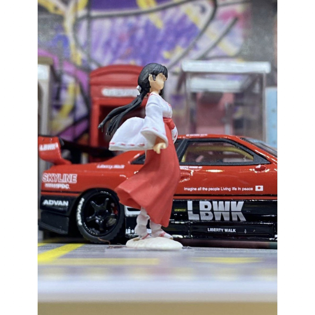 1/64 スケール　ジオラマ 和装 コスプレ 巫女　フィギュア限定一体　精密塗装 ハンドメイドのおもちゃ(フィギュア)の商品写真