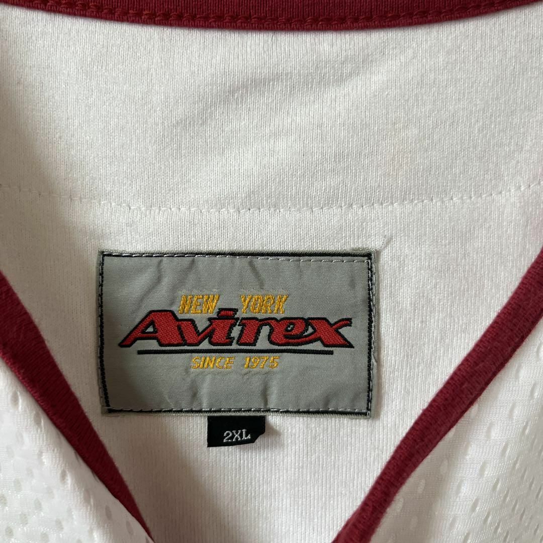 AVIREX(アヴィレックス)のL2 AVIREX ゲームシャツ　刺繍ロゴ　メッシュ　ノースリーブ　2XLメンズ メンズのトップス(タンクトップ)の商品写真