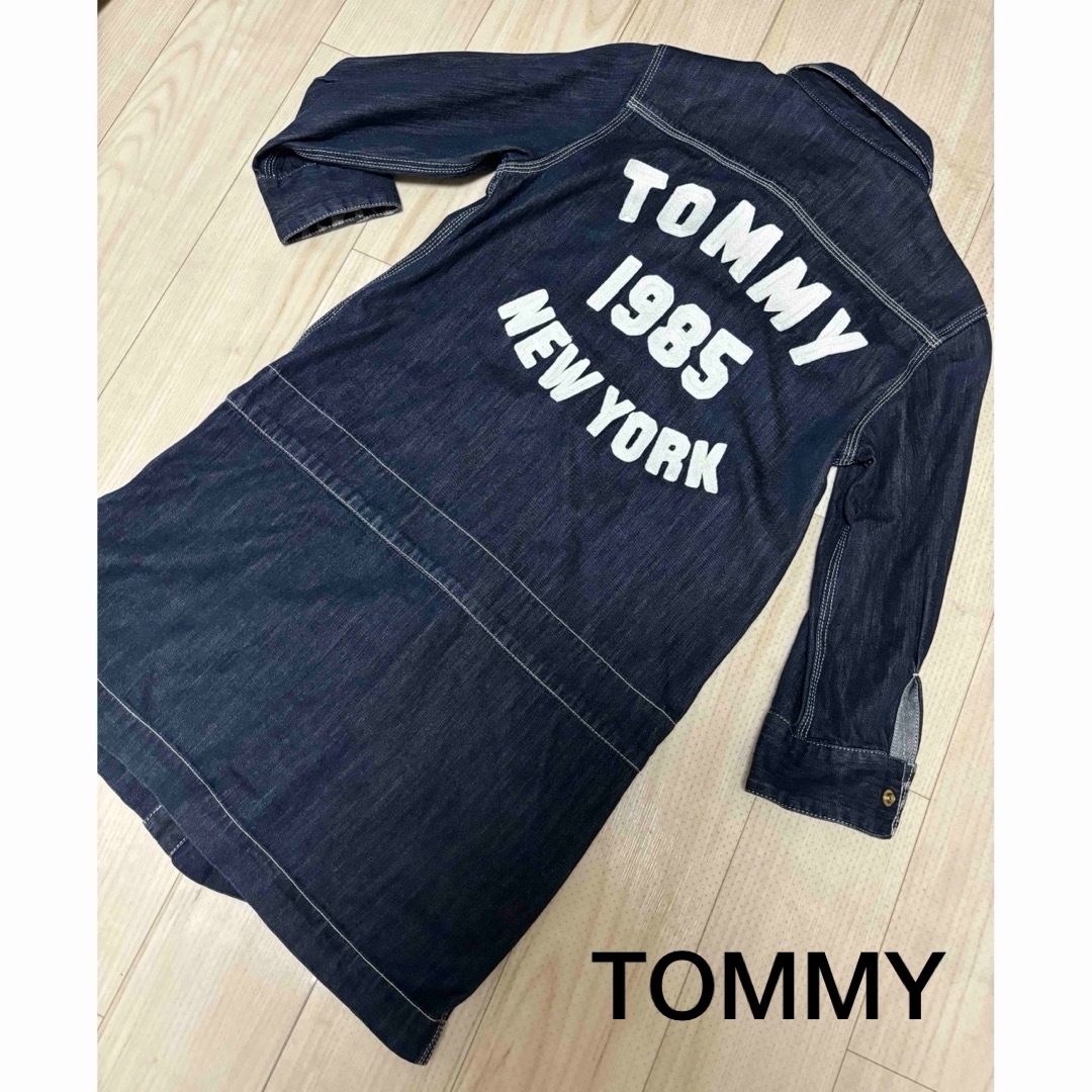 TOMMY JEANS(トミージーンズ)の113.TOMMY.デニムワンピース.アメカジ レディースのワンピース(ひざ丈ワンピース)の商品写真