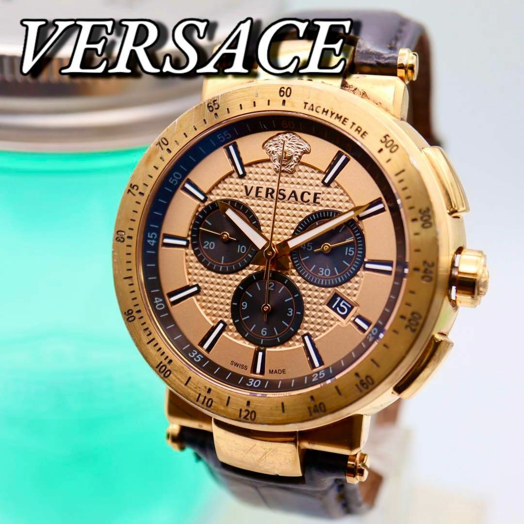 良品 VERSACE ミスティックスポーツ クロノグラフ メンズ腕時計 843 メンズの時計(腕時計(アナログ))の商品写真