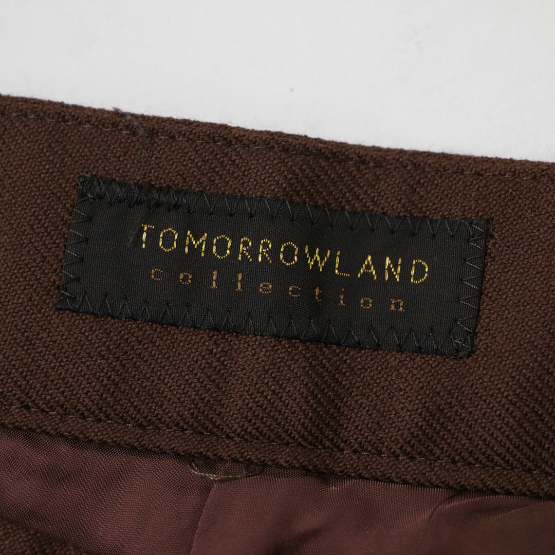 TOMORROWLAND(トゥモローランド)のTOMORROWLAND collection トゥモローランド コレクション パンツ キュロット ウール ブラウン 34(7号) プリーツ ハイウエスト ストレッチ ミディ丈 サキソニー ボトムス ズボン 秋冬 日本製 シンプル カジュアル 大人 きれいめ 【レディース】【中古】 レディースのパンツ(キュロット)の商品写真