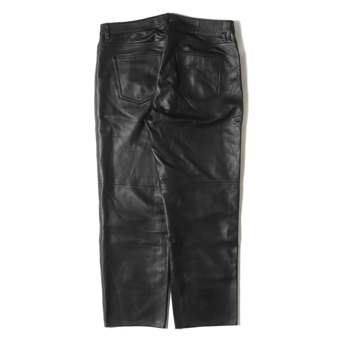 Supreme(シュプリーム)のSupreme シュプリーム パンツ サイズ:36 22AW ラムスキン レザーパンツ Leather 5-Pocket Jean ブラック 黒 ボトムス ズボン【メンズ】【中古】 メンズのパンツ(その他)の商品写真