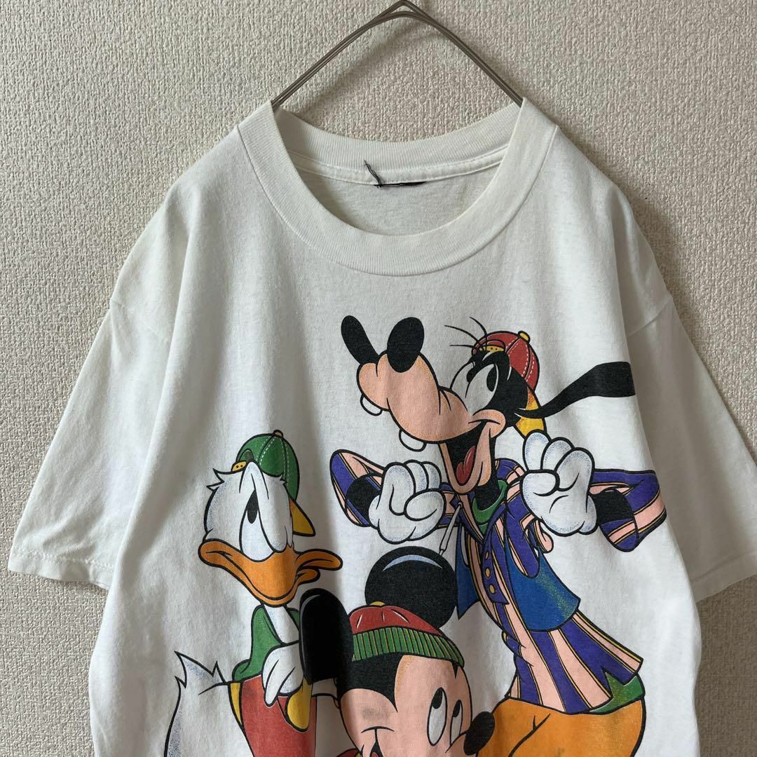 Disney(ディズニー)のsame様専用L2 ディズニー　ヴィンテージtシャツ タグ無S〜Mメンズ 白 メンズのトップス(Tシャツ/カットソー(半袖/袖なし))の商品写真