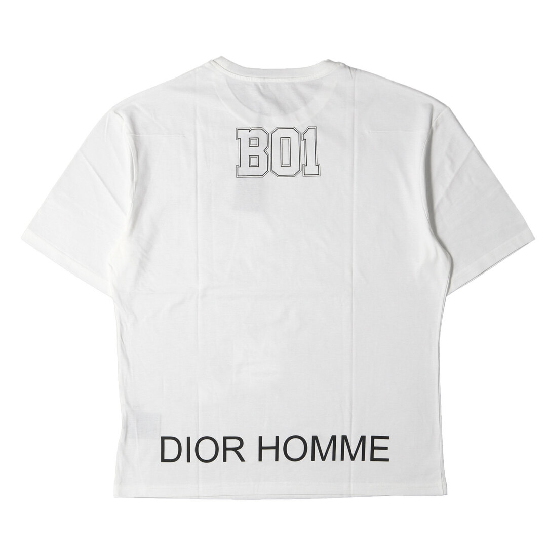 DIOR HOMME(ディオールオム)の新品 Dior HOMME ディオールオム Tシャツ サイズ:L B01 スニーカー プリント BEE 刺繍 バックヘム ロゴ クルーネック 半袖Tシャツ ホワイト 白 イタリア製 トップス カットソー【メンズ】 メンズのトップス(Tシャツ/カットソー(半袖/袖なし))の商品写真