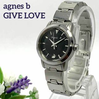 アニエスベー(agnes b.)の340 稼働品 agnes b GIVE LOVE レディース 時計 日付 人気(腕時計)