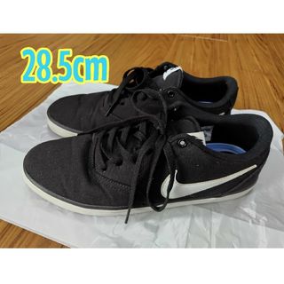 NIKE - ナイキ　28.5　スニーカー　チェックソーラーキャンバス　靴　ブラック　黒