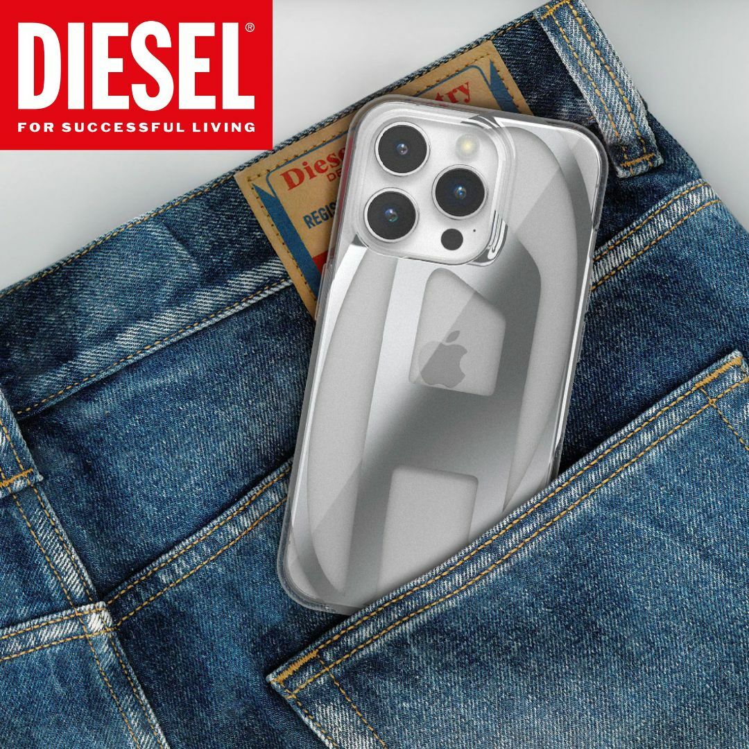 DIESEL iPhone15plusケース Dロゴ クリアケース（ディーゼル  スマホ/家電/カメラのスマホアクセサリー(その他)の商品写真