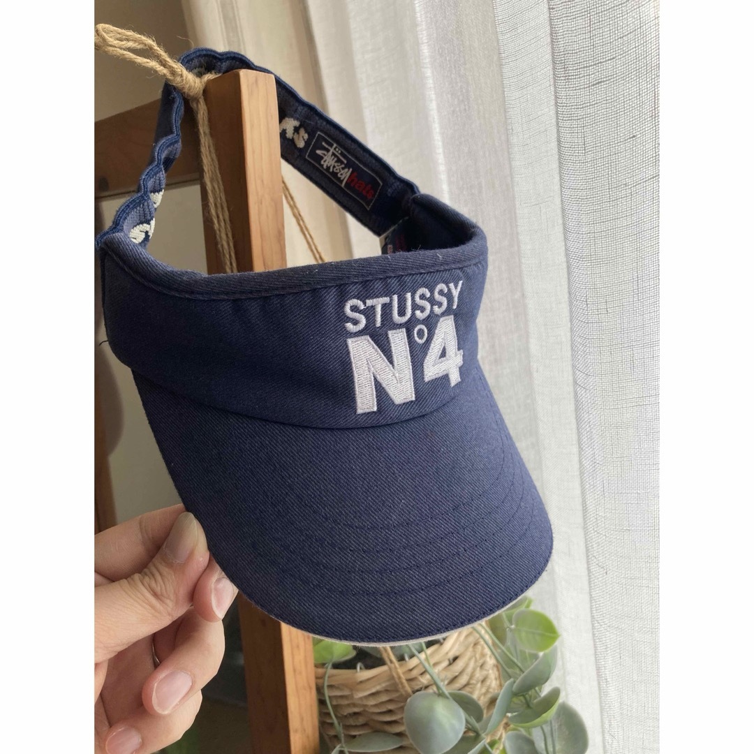 STUSSY(ステューシー)のStussy ステューシー キャップ サンバイザー ネイビー メンズの帽子(キャップ)の商品写真