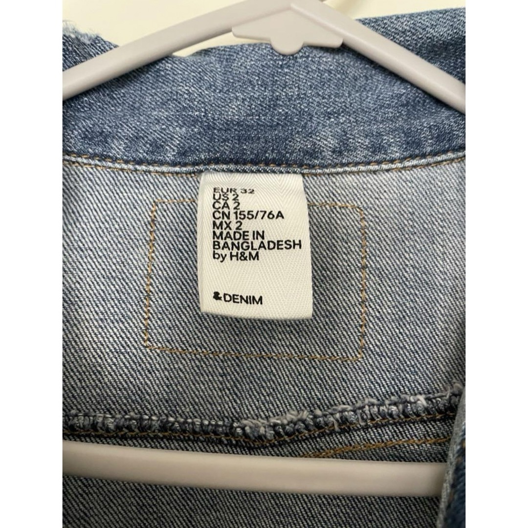 H&M(エイチアンドエム)のH&M タイトシルエットデニムジャケット Gジャン Zara asos レディースのジャケット/アウター(Gジャン/デニムジャケット)の商品写真