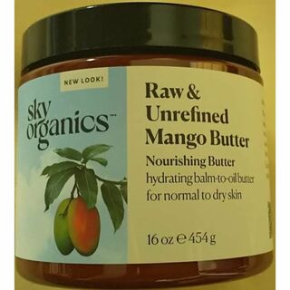 Sky Organics マンゴーバター 顔 全身用 保湿バター 100％未加工(ボディクリーム)