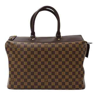 ルイヴィトン(LOUIS VUITTON)のルイ ヴィトン LOUIS VUITTON バッグ ダミエ レディース メンズ ブランド ボストンバッグ ハンドバッグ グリニッジ PM N41165 ブラウン 大容量 旅行用 おしゃれ 【中古】(ボストンバッグ)