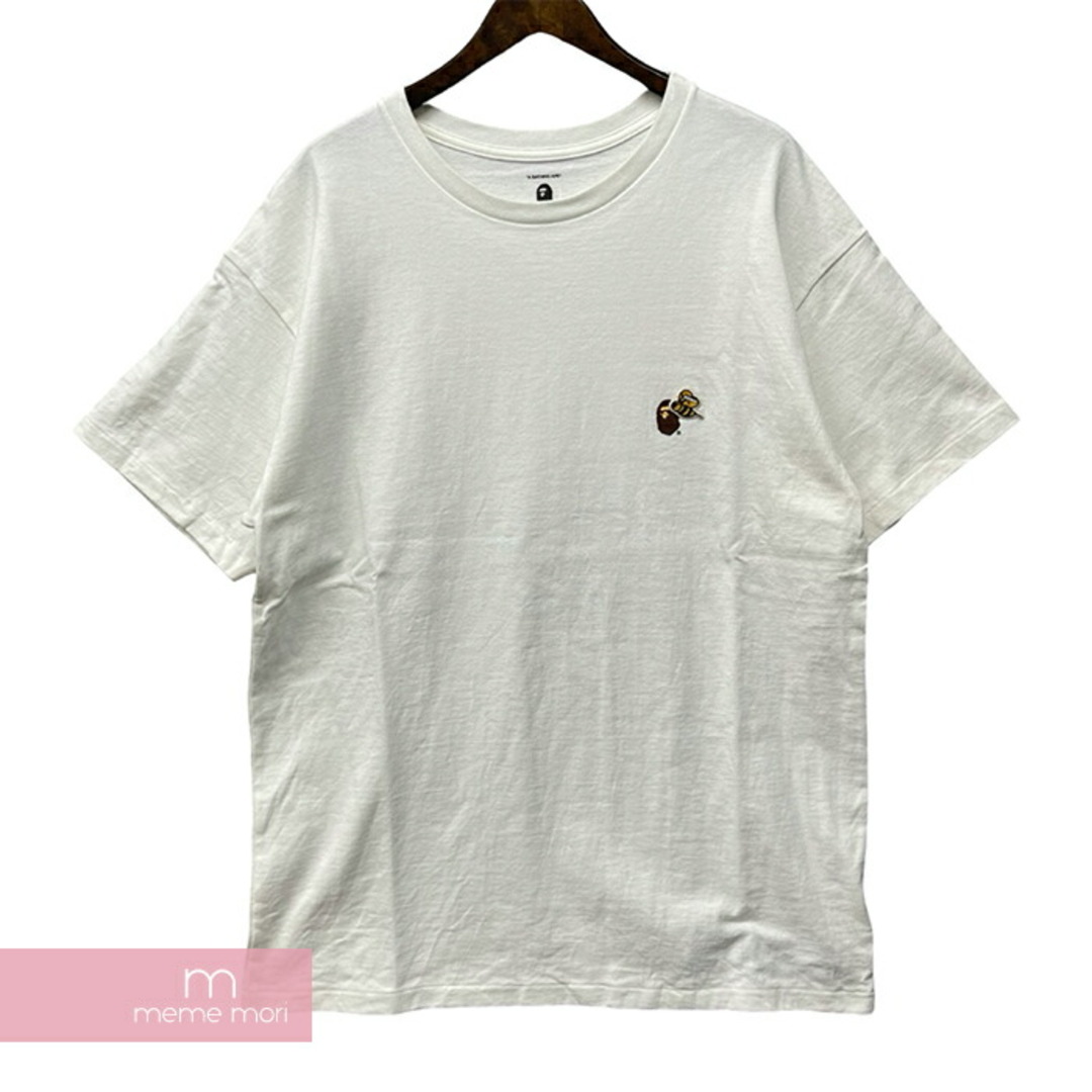 A BATHING APE×READYMADE 2021SS 3PACK TEE Tee ベイシングエイプ×レディメイド 3パックTシャツ コラボTシャツ 半袖カットソー 蜂イラスト カモロゴ ホワイト サイズXL【240510】【中古-A】【me04】 メンズのトップス(Tシャツ/カットソー(半袖/袖なし))の商品写真