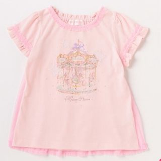 メゾピアノ(mezzo piano)の新品★メゾピアノ メリーゴーランドTシャツ(Tシャツ/カットソー)