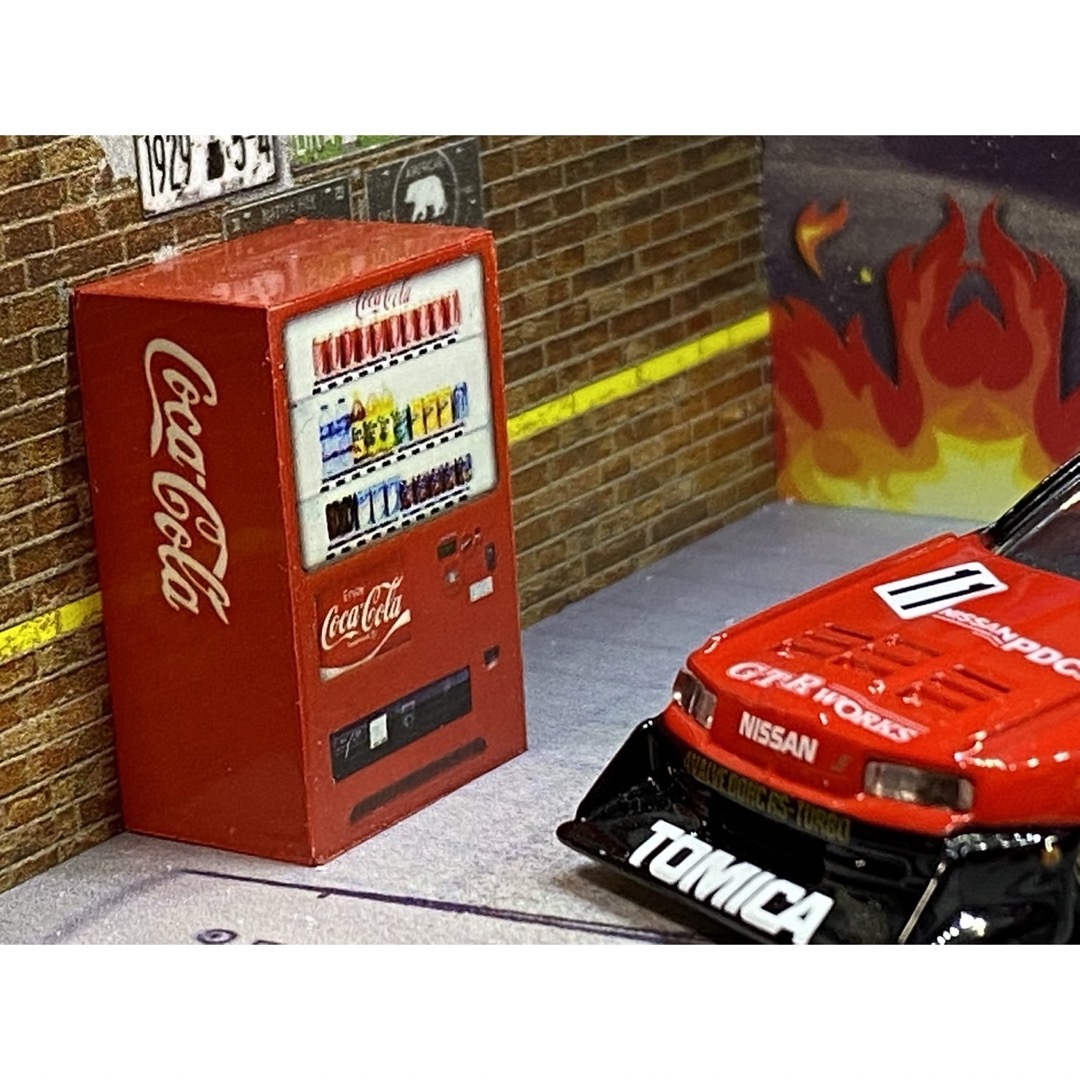 1/64スケール　コーラタイプ2　自動販売機　自販機　ジオラマ　　フィギュア ハンドメイドのおもちゃ(フィギュア)の商品写真