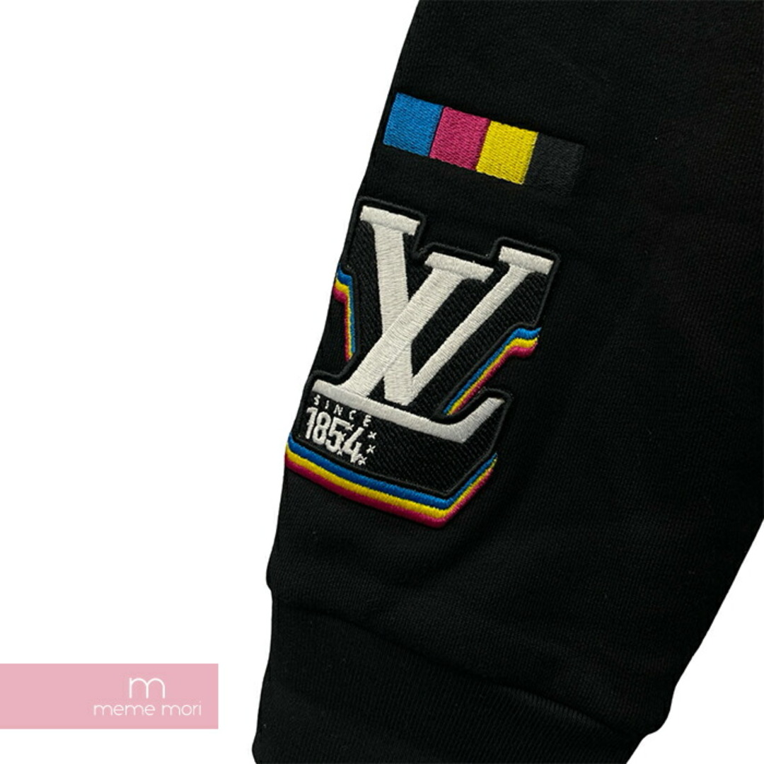 LOUIS VUITTON(ルイヴィトン)のLOUIS VUITTON 2019SS LV Jazz Mulch Logo Hoodie 1AATM8 ルイヴィトン LVジャズマルチロゴフーディ ジップアップパーカー LVロゴ プリント パッチ ブラック サイズXXL【240510】【中古-A】【me04】 メンズのトップス(パーカー)の商品写真