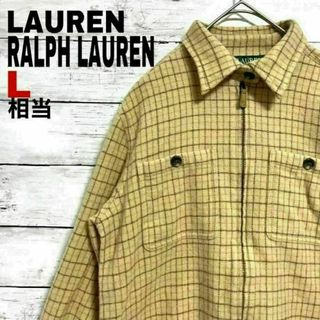 ラルフローレン(Ralph Lauren)のv8 US古着 ラルフローレン ウール100%長袖シャツ 肘当て(シャツ/ブラウス(長袖/七分))