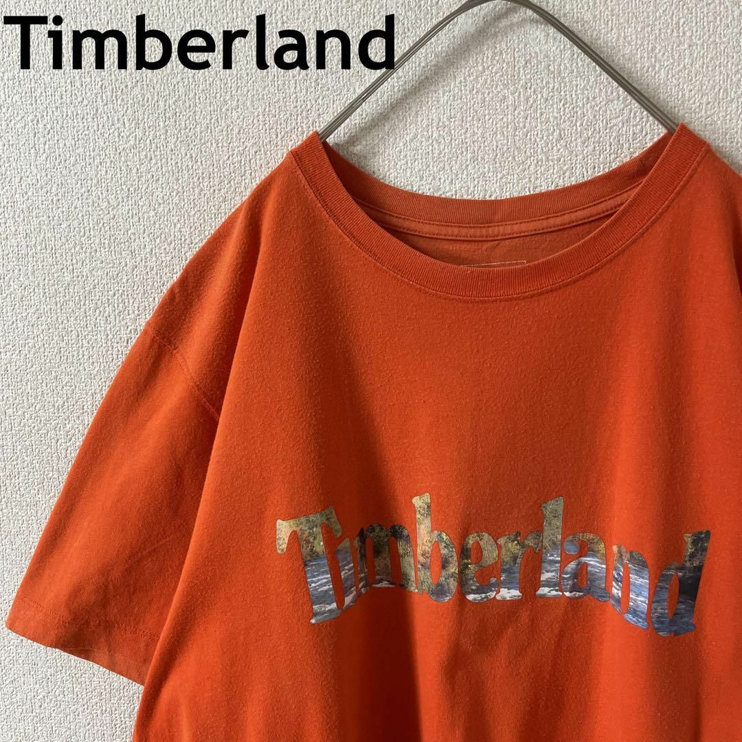 Timberland(ティンバーランド)のL2 ティンバーランド　tシャツ　半袖　2XLメンズ　ブランドロゴ　赤　ゆるだぼ メンズのトップス(Tシャツ/カットソー(半袖/袖なし))の商品写真