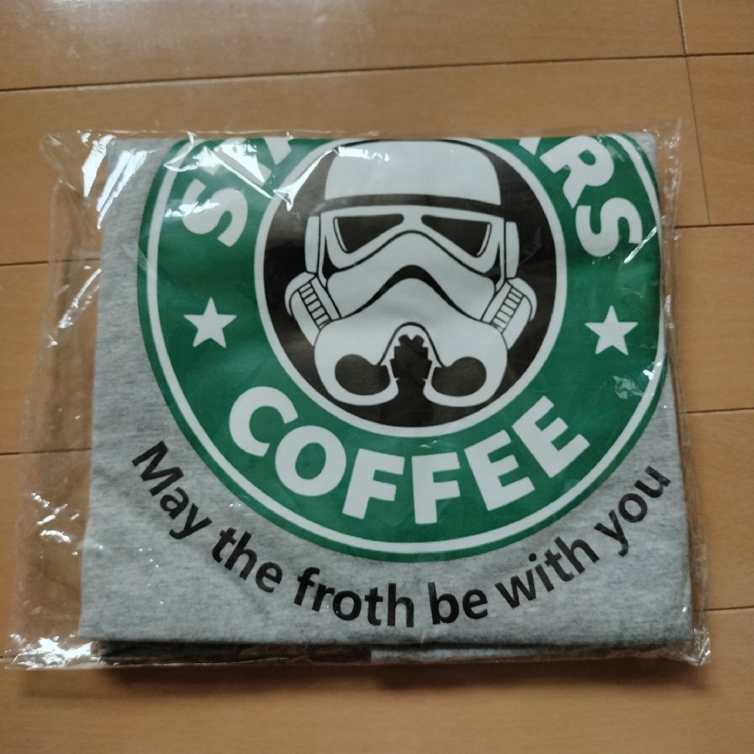 【父の日セール】スターウォーズ スターバックス おもしろ Tシャツ グレー M メンズのトップス(Tシャツ/カットソー(半袖/袖なし))の商品写真