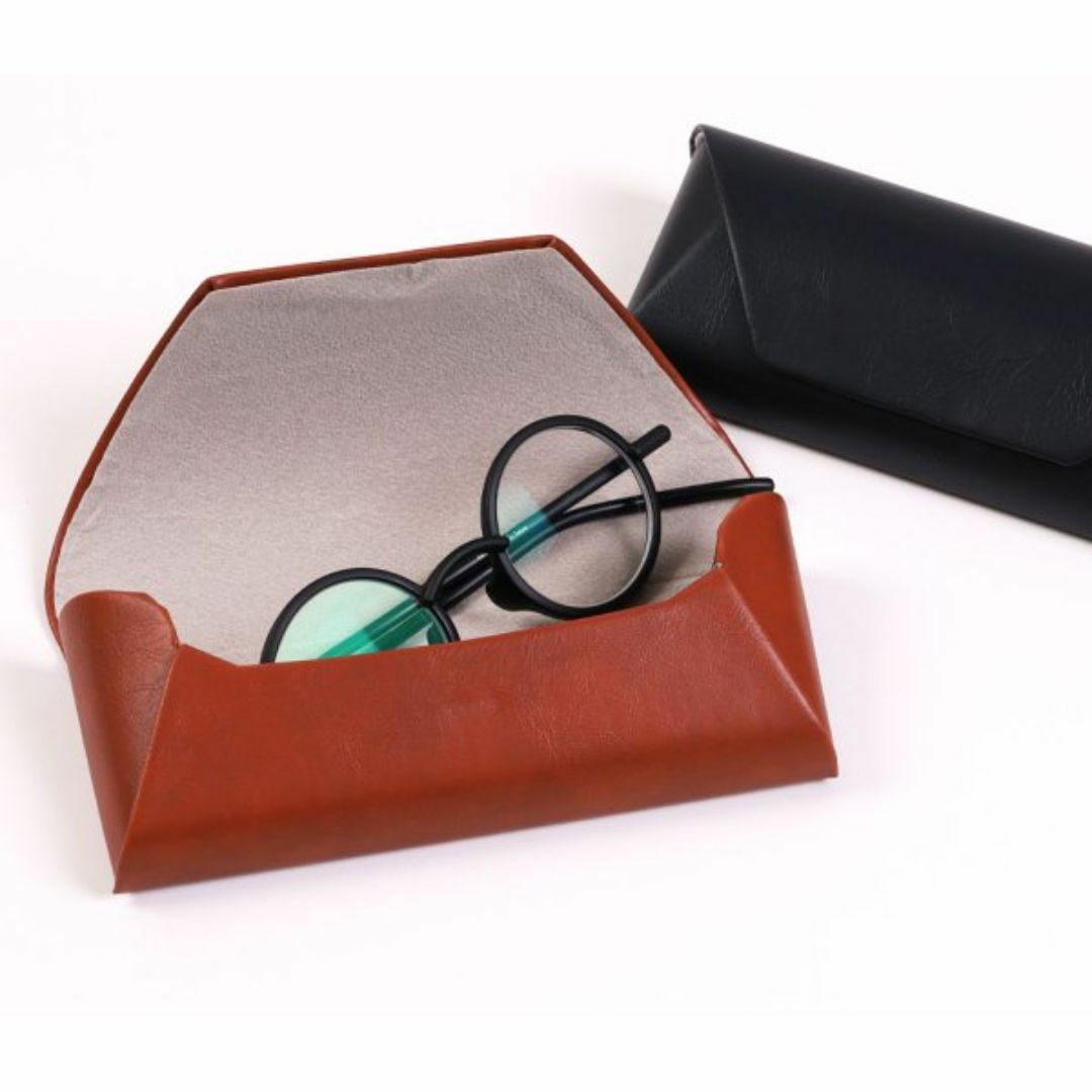 メガネケース ブラウン メンズ レディース オシャレ カジュアル サングラス メンズのファッション小物(サングラス/メガネ)の商品写真