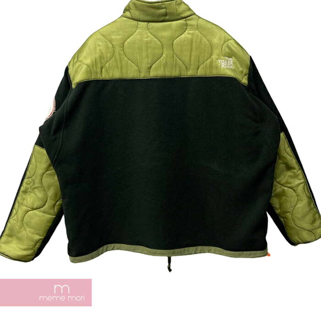 READYMADE(レディメイド)のREADYMADE 2020AW Fleece Jacket RE-PO-BL-00-00-110 レディメイド フリースジャケット ブルゾン ワッペン ライナー切替 ブラック×カーキ サイズ4 【240510】【中古-B】【me04】 メンズのジャケット/アウター(その他)の商品写真