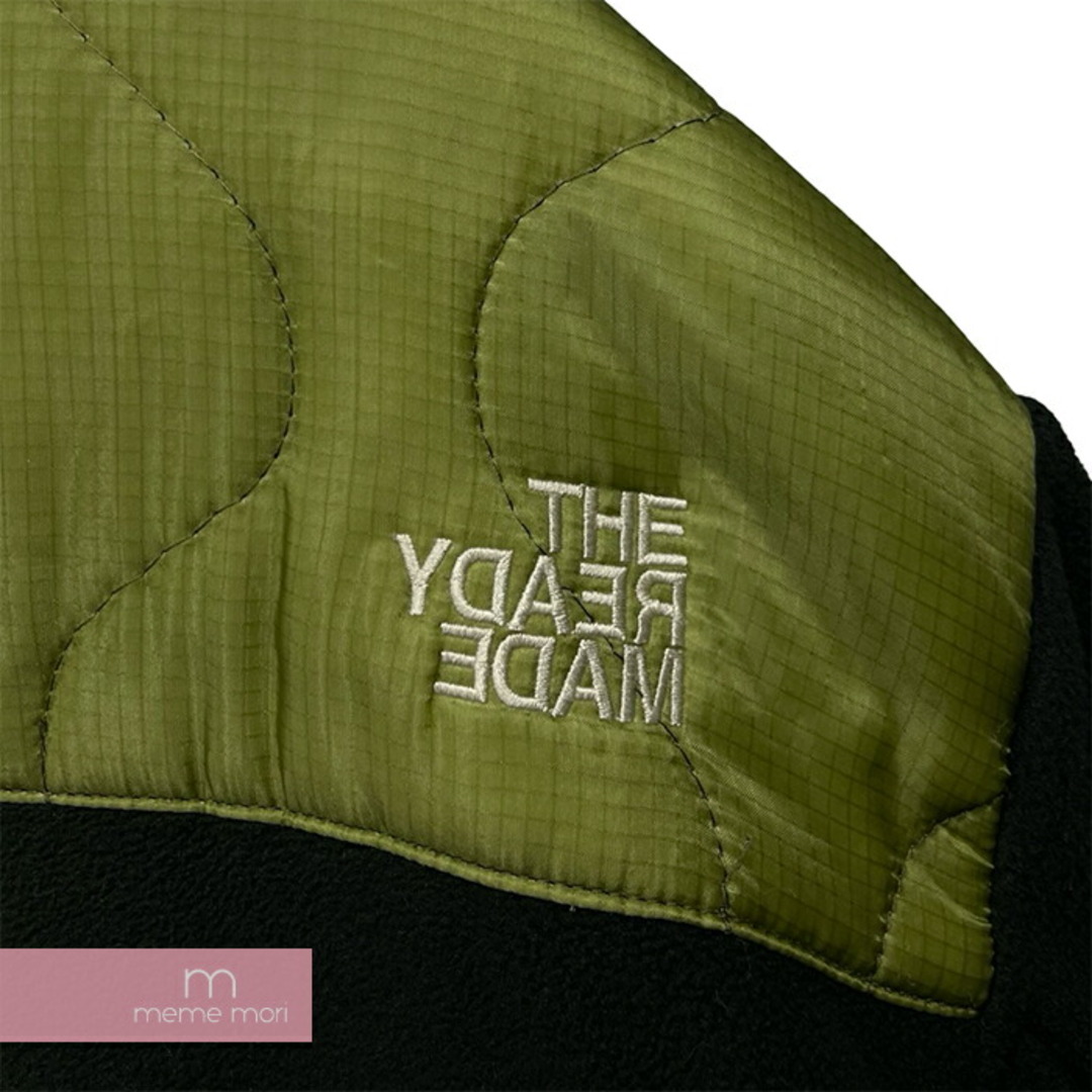 READYMADE(レディメイド)のREADYMADE 2020AW Fleece Jacket RE-PO-BL-00-00-110 レディメイド フリースジャケット ブルゾン ワッペン ライナー切替 ブラック×カーキ サイズ4 【240510】【中古-B】【me04】 メンズのジャケット/アウター(その他)の商品写真