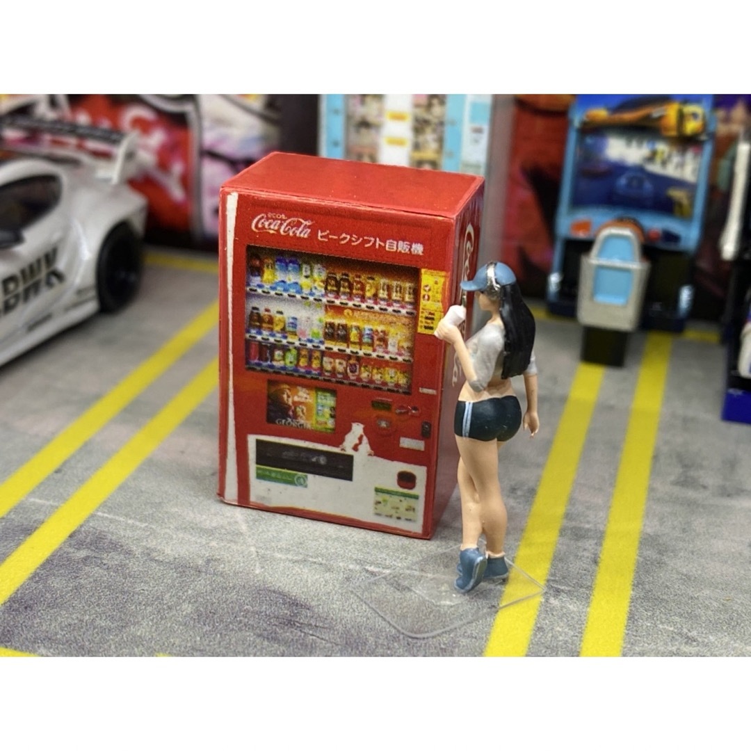 1/64スケール　コーラタイプ　自動販売機　自販機　ジオラマ　フィギュア　ミニ ハンドメイドのおもちゃ(フィギュア)の商品写真