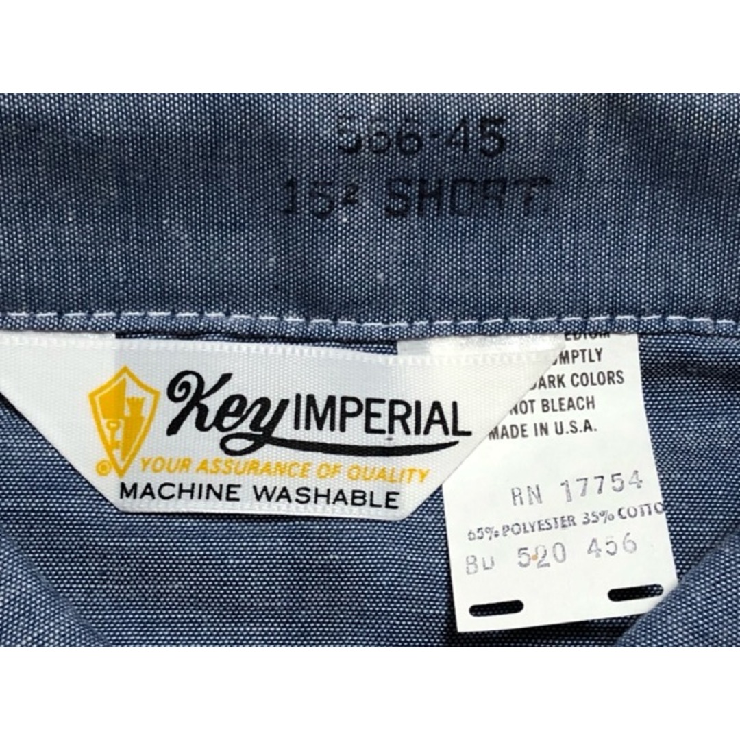 Key IMPERIAL（キーインペリアル）70's　USA製　フラッシャー付き　シャンブレシャツ【E3119-007】 メンズのトップス(シャツ)の商品写真