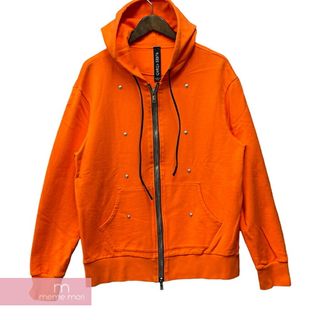 ジョルジオブラット(GIORGIO BRATO)のGIORGIO BRATO Zip Up Hoodie ジョルジオブラット ジップアップフーディ フーデッドジップブルゾン オレンジ サイズS【240510】【中古-B】【me04】(その他)