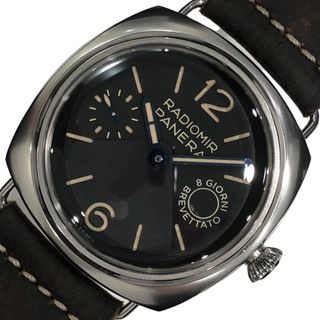 パネライ(PANERAI)の　パネライ PANERAI ラジオミール　8デイズ PAM00992 ブラック SS メンズ 腕時計(その他)