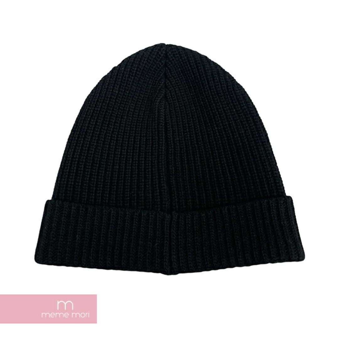 celine(セリーヌ)のCELINE 2021AW Embroidered Knit Wool Beanie 2A25R734L セリーヌ エンブロイダリーニットウールビーニー ニット帽 ニットキャプ 帽子 ロゴ刺繍 ブラック【240511】【中古-A】【me04】 メンズの帽子(ニット帽/ビーニー)の商品写真