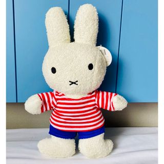 miffy - 販売終了レア　ミッフィーくたくたぬいぐるみストライプ服　スイスmiffy