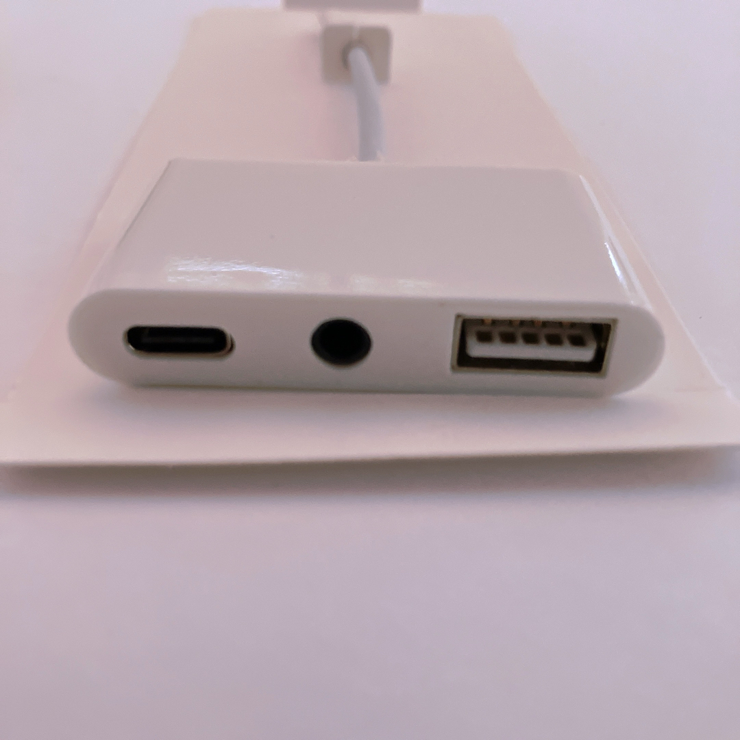 3in1 USB タイプC 変換アダプター ヘッドフォン OTG USB スマホ/家電/カメラのスマホアクセサリー(その他)の商品写真