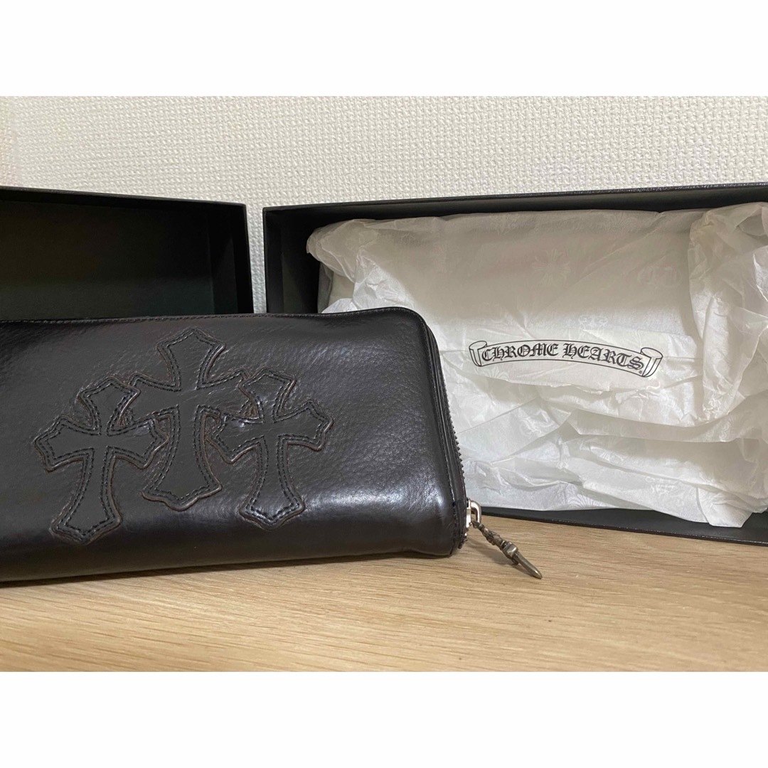 Chrome Hearts(クロムハーツ)のクロムハーツ REC Fジップ 3セメタリークロスパッチ ウォレット レディースのファッション小物(財布)の商品写真