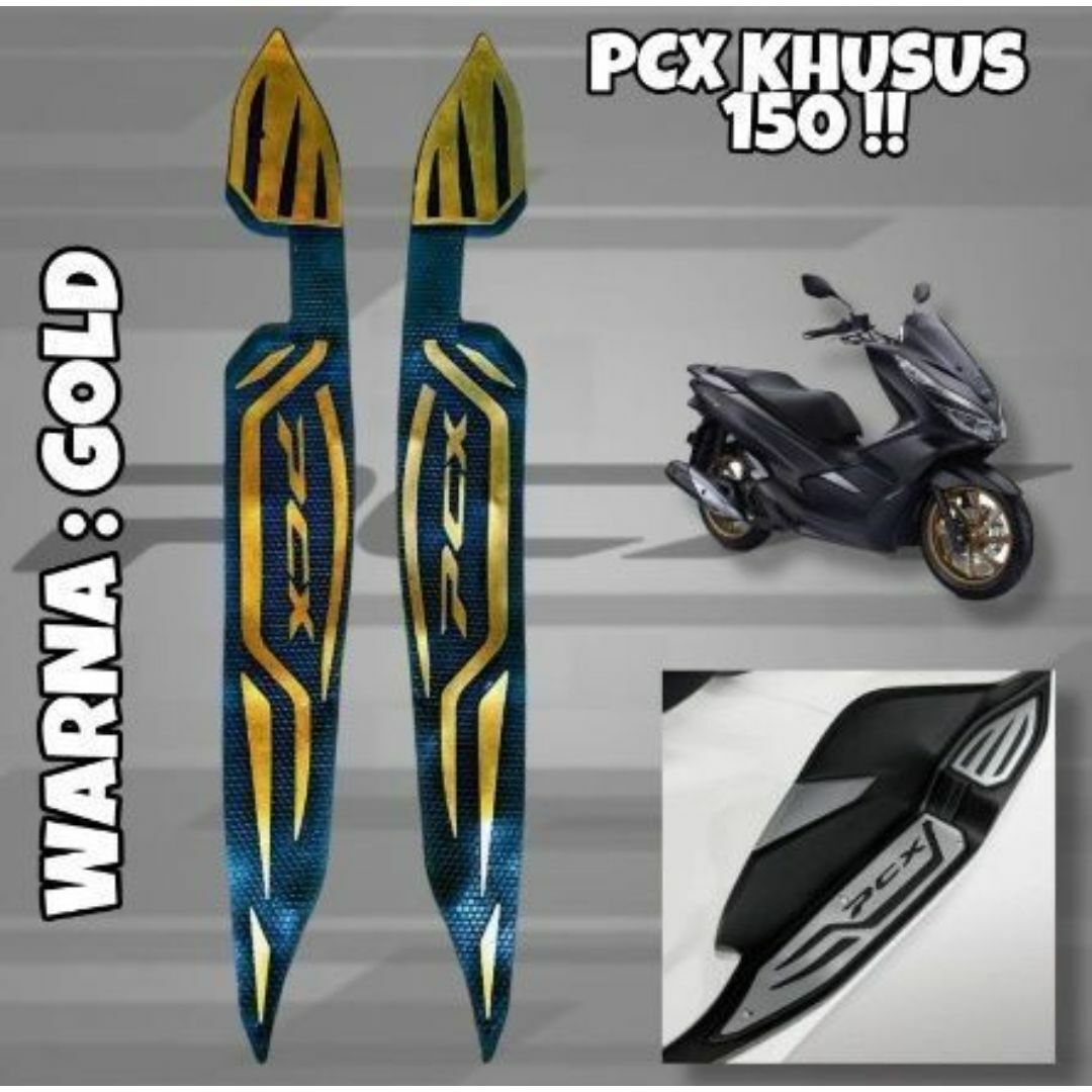 ゴールドのみホンダ HONDA PCX 用 フットステップラバー 自動車/バイクのバイク(パーツ)の商品写真