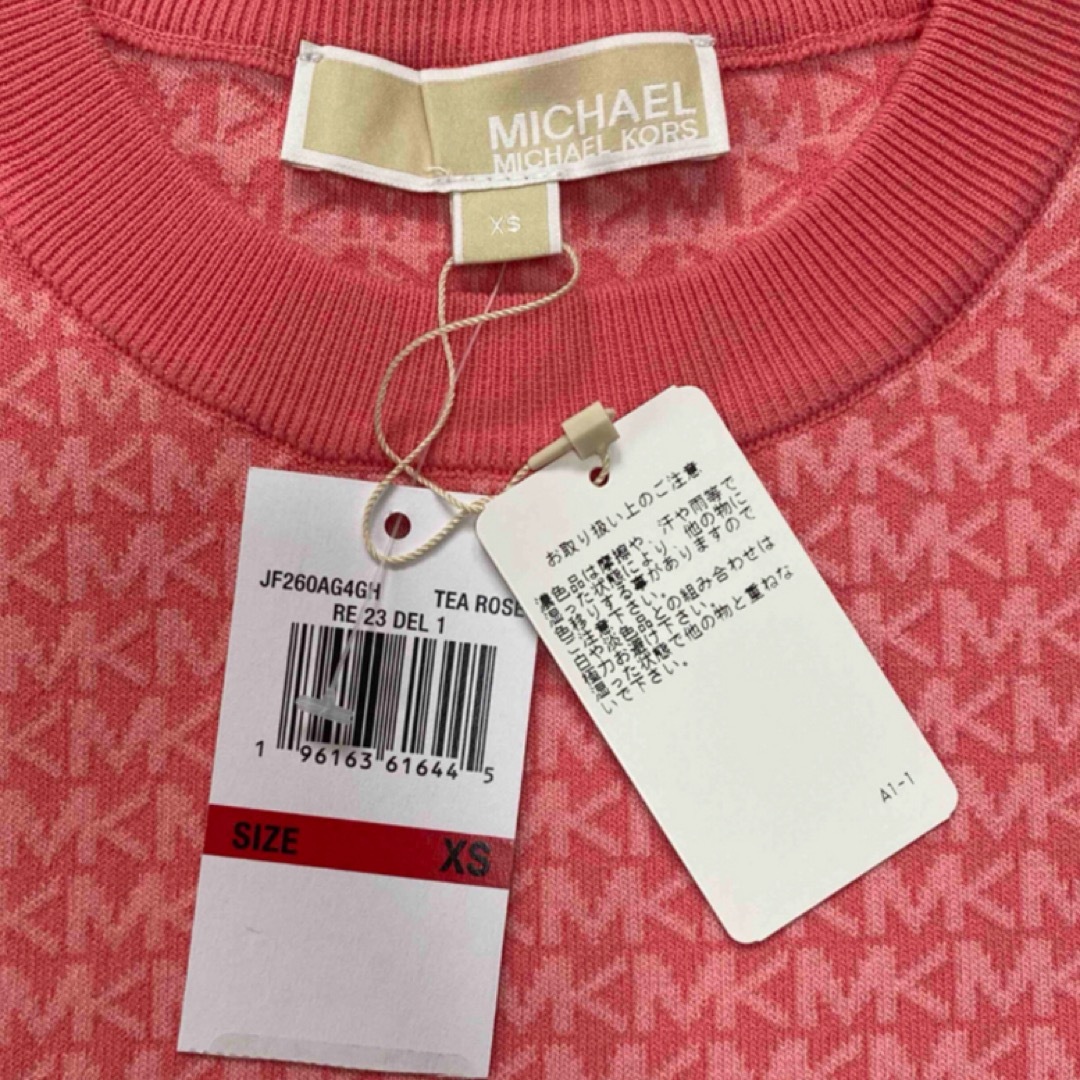 Michael Kors(マイケルコース)のマイケルコース　ロゴトップス　ティーローズ　XS レディースのトップス(ニット/セーター)の商品写真