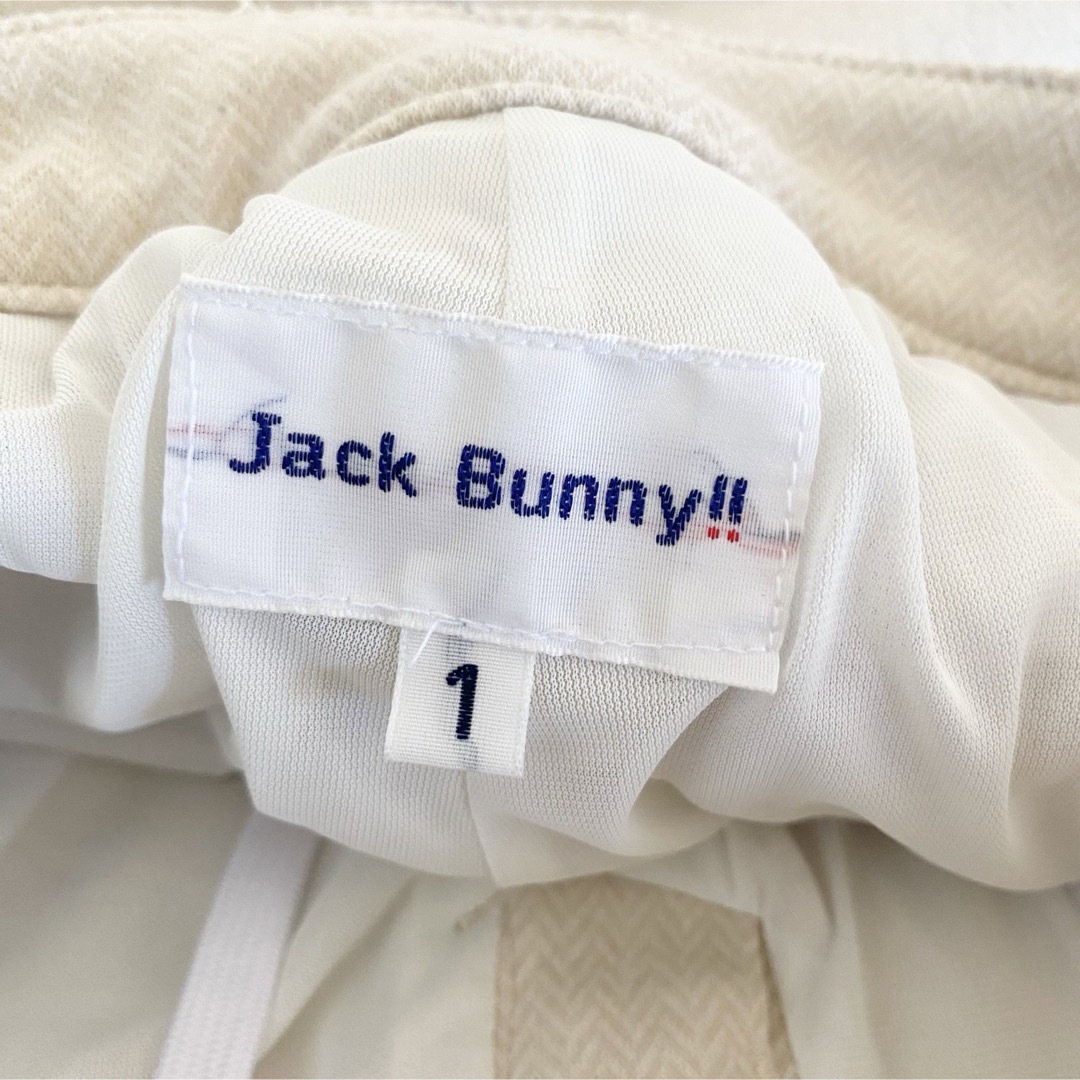 JACK BUNNY!!(ジャックバニー)のJack Bunny! ジャガードサイド裾フレアスカート 1 ベージュ スポーツ/アウトドアのゴルフ(ウエア)の商品写真