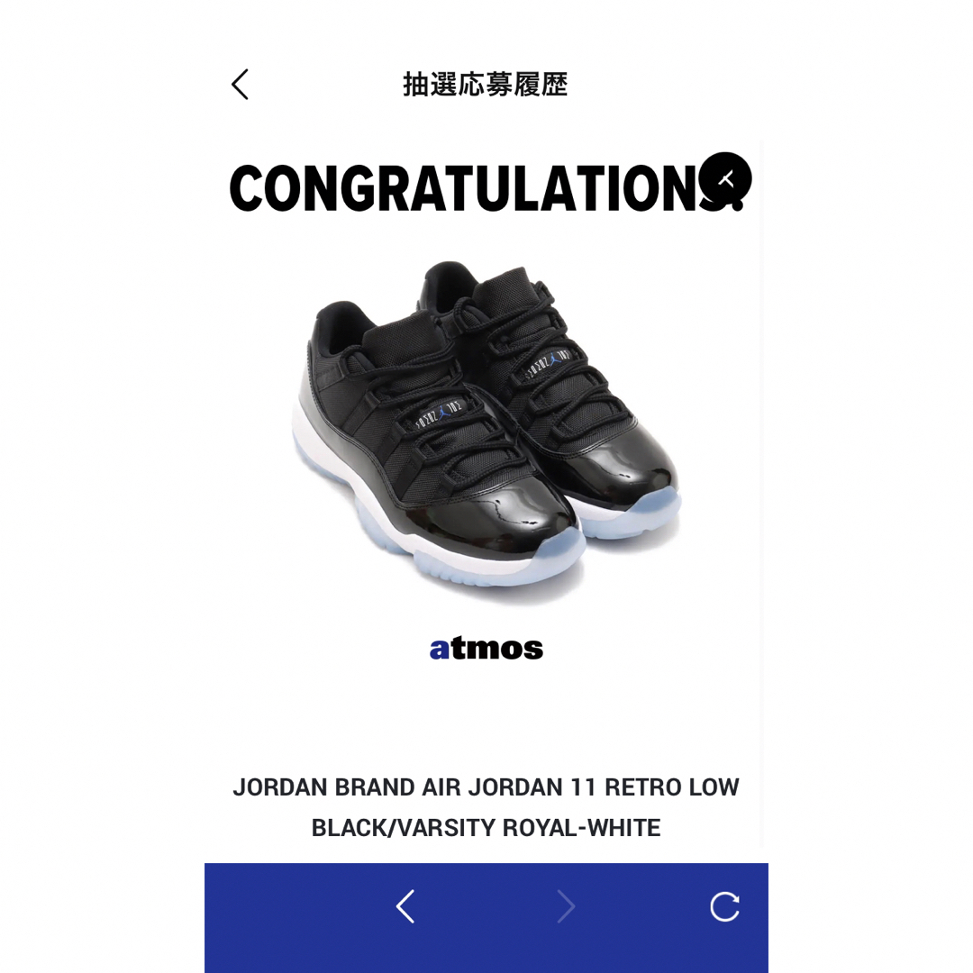 NIKE(ナイキ)のAIR JORDAN 11 RETRO LOW メンズの靴/シューズ(スニーカー)の商品写真