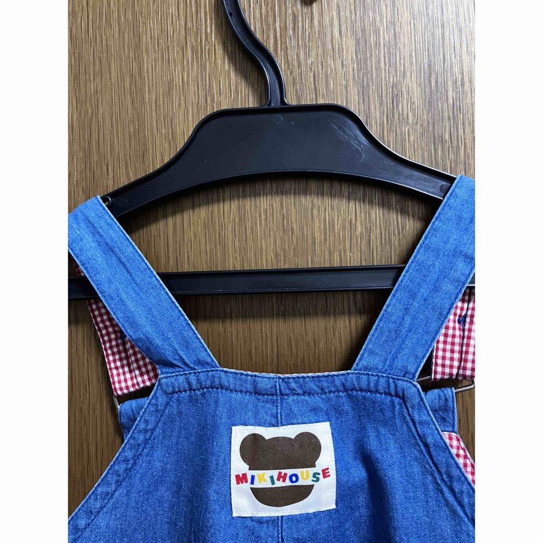 mikihouse(ミキハウス)のミキハウス　90 ロンパース　オーバーオール　レトロ　 キッズ/ベビー/マタニティのキッズ服男の子用(90cm~)(その他)の商品写真