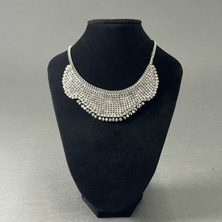 スワロフスキー(SWAROVSKI)の1e12-3 SWAROVSKI スワロフスキー Renewal Necklace クリスタルビーズ ネックレス 5019006 36cm ビジュー ダイヤ 結婚式 セレモニー(ネックレス)