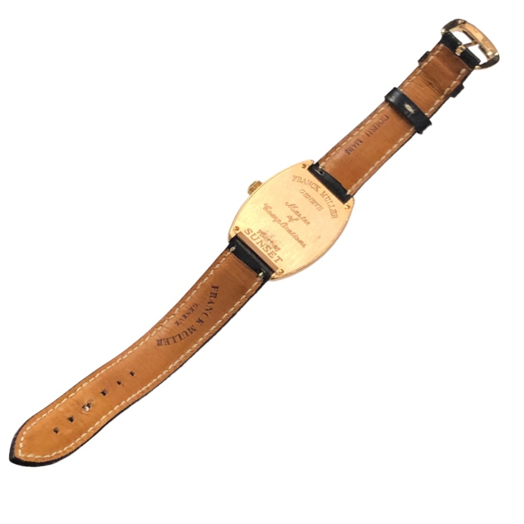 FRANCK MULLER(フランクミュラー)の　フランク・ミュラー FRANCK MULLER トノウカーベックス サンセット 7502 S6 SUNSET K18PG/革ベルト 手巻き レディース 腕時計 レディースのファッション小物(腕時計)の商品写真