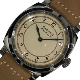 パネライ(PANERAI)の　パネライ PANERAI ラジオミール　1940　3デイズ　アッチャイオ PAM00791 アイボリー SS メンズ 腕時計(その他)