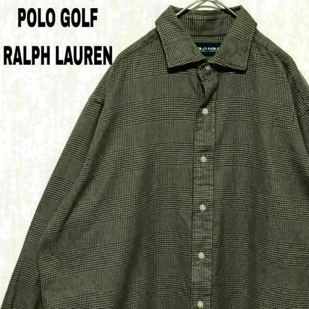 Ralph Lauren(ラルフローレン)の①j1 90sUS古着ラルフローレン ポロゴルフ 長袖シャツ チェック柄 襟付き メンズのトップス(シャツ)の商品写真