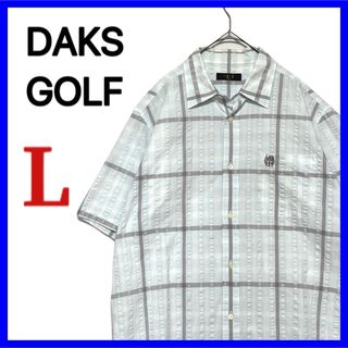 ダックス(DAKS)のDAKS GOLF ダックス オンワード樫山 半袖 シャツ サッカー生地 刺繍 (シャツ)