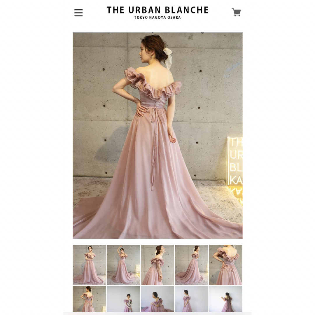 THE URBAN BLANCHアーバンブランシュカラードレス レディースのフォーマル/ドレス(ウェディングドレス)の商品写真