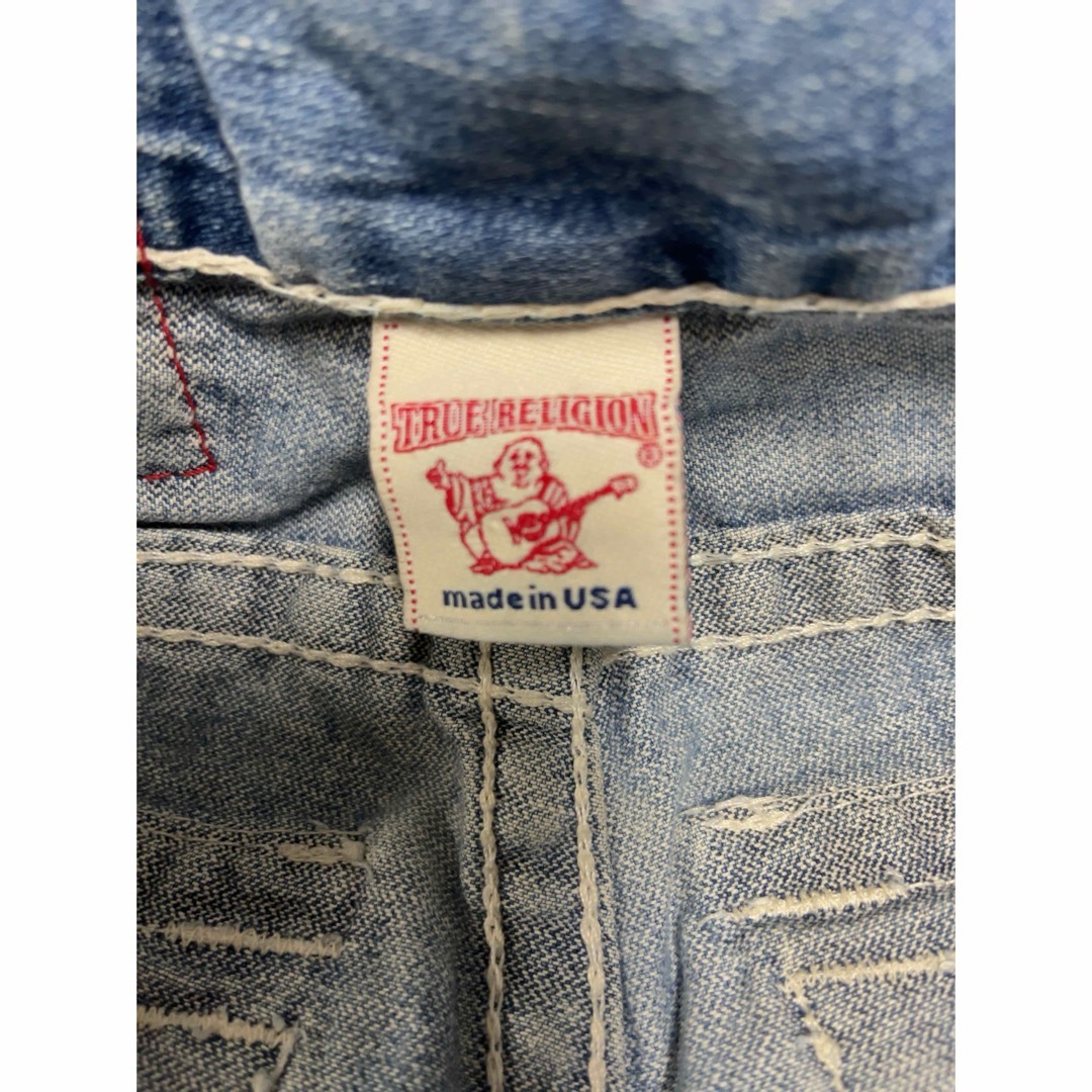 True Religion(トゥルーレリジョン)の トゥルーレリジョン デニムハーフパンツ  USA製 ダメージ加工 メンズのパンツ(デニム/ジーンズ)の商品写真