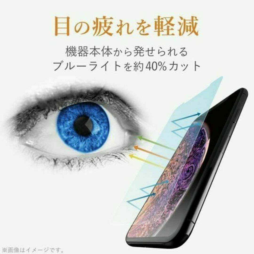 3個 iPhone11・XR 超強靱ガラスフィルム ブルーライトカット 最強加工 スマホ/家電/カメラのスマホアクセサリー(保護フィルム)の商品写真